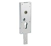 Boitier de serrure en applique à double entrée à fouillot pour garage basculante, 1pts bas, 60x160mm, carré 7mm, gris - THIRARD