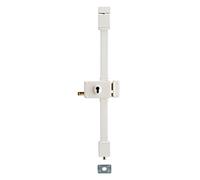 THIRARD - Boîtier de Serrure en Applique Horga à Tirage pour Porte d'Entrée - Droite - 3 Points - Porte de 1,65 à 2,25 m - Axe 70 mm - Blanc - Acier - Mécanisme Intérieur - Gâche Équerre
