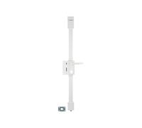 Boitier de serrure en applique Targa à fouillot pour porte d'entrée, gauche, 3 pts, axe 45mm, blanc - THIRARD