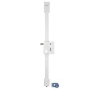 Boitier de serrure en applique Targa à tirage pour porte d'entrée, droite, 3 pts, axe 45mm, blanc - THIRARD