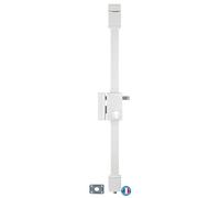 THIRARD - Boîtier De Serrure En Applique Targa à Tirage - Pour Porte d'Entrée Gauche - 3 Points - Axe 45 mm - Blanc - Acier - Mécanisme Intérieur - Poignée Double