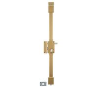 Boitier de serrure en applique Targa à tirage pour porte d'entrée, gauche, 3 pts, axe 45mm, or - THIRARD