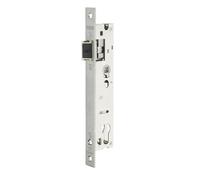 THIRARD - Boîtier de Serrure Encastrable à Cylindre pour Menuiserie Métallique - Axe 24 mm - L39 - Bouts Carrés - Inox - Têtière - Demi-Tour Réversible - Sécurité Optimale - Gris