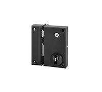 THIRARD - Boitier de serrure verticale en applique double entrée à fouillot pour entrée, axe 45mm, gauche, 75x130mm, noir