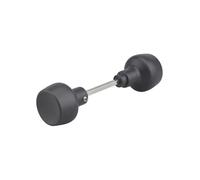 THIRARD Bouton Double Rond pour Serrrue Horga, Gris, 1 Portée, Carré 6 mm | Longueur 100 mm, Acier, Garantie 5 Ans