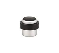 THIRARD Butoir à Visser, Fixation Au Sol, Aluminium, Ø38.5 mm, Hauteur 37 mm, Noir, Protection Murale, Bague en Caoutchouc, Accessoire de Porte, Design Élégant, Durable