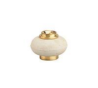 THIRARD Butoir à Visser, Fixation Au Sol, Caoutchouc, Ø30x22 mm, Protection Murale, Bague Souple, Vis Fournie, Arrêt de Porte, Disponible en Chrome Et Laiton Poli, Hauteur 2cm Ou 4cm
