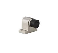 THIRARD - Butoir à Visser - Fixation au Sol - Inox Satiné - Corps Inox - Embout Caoutchouc avec Amortisseur - Protection Murale Efficace - Design Élégant - Ø 35 x 40 mm - Gris