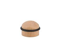 THIRARD - Butoir à Visser - Fixation au Sol - Monture Bois - Bague Souple - Caoutchouc - Protection Murale - Évite Trous - Balustre - Porte - Ø 35 x 28 mm - Marron