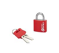 THIRARD - Cadenas olor 30mm - Aluminium - Anse Acier Nickelé - Mécanisme à Goupilles - Double Ancrage - 2 Clés Laiton Nickelé - Pour Extérieur - Serrurerie de Picardie