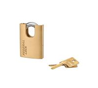 THIRARD Cadenas déral Lock 530-P Federal Lock 530P, 60mm | Anse Protégée en Acier, Double Verrouillage, 2 Clés Incluses, Idéal pour Portail, Coffre, Garage.