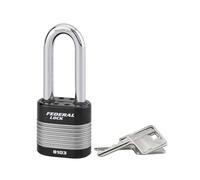 THIRARD - Cadenas déral Lock Sea Line Jaune 35 mm - Laiton Gainé PVC - Anse Inox - Extérieur - Double Verrouillage - 2 Clés Laiton Nickelé - Modèle SEA LINE
