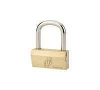 THIRARD - Cadenas à Clé Modèle Nautic - Corps en Laiton Monobloc - Anse en Acier Cémenté - Ouverture Latérale - Base de 65mm - Livré avec 3 Clés en Laiton Massif - FTH