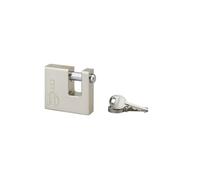 THIRARD - Cadenas à Clé Prisonnière 60mm - Corps Monobloc en Acier Nickelé - Anse en Acier Chromé - Pour Extérieur - Mécanisme à Goupilles - Verrouillage par Billes - 3 Clés Incluses
