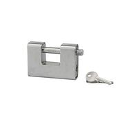 THIRARD - Cadenas à Clé Prisonnière - Modèle 90 mm - Acier Blindé - Pour Extérieur - Anse Acier Chromé - Mécanisme à Goupilles - Livré avec 3 Clés Acier Nickelé