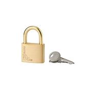 THIRARD Cadenas à Clé Type 1-50mm en Laiton Monobloc avec Anse en Acier | Mécanisme à Goupilles, Double Ancrage, 2 Clés en Acier Nickelé. Qualité et robustesse THIRARD.