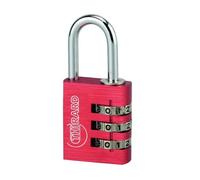 THIRARD - Cadenas à Code Modèle Maxium - Aluminium - Pour Utilisation Intérieure - Combinaison Modifiable - Base 40 mm - Sécurité Optimale - Couleur Vive - Rouge