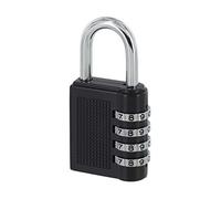 THIRARD - Cadenas à Combinaison Compact 04-4 Chiffres - Corps Alliage Moulé - Anse Acier Nickelé - Mécanisme à 4 Viroles - Combinaison Modifiable - 40mm - Noir