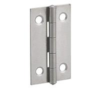 THIRARD - Charnière de Porte de Meuble - Acier Décapé - Nœud Roulé - Idéale pour Portes Légères - Installation Facile avec 3 Trous de Fixation - 50 x 30 mm