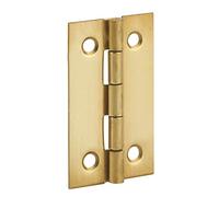 THIRARD - Charnière de Porte de Meuble - Acier Décapé - Nœud Roulé - Laiton - Porte Légère - Installation Facile - Compatible pour Meubles - 50 x 30 mm