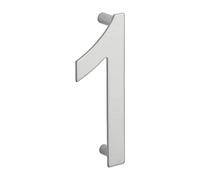THIRARD - Chiffre "1" Inox H.100mm À Visser - Plaque murale avec signalétique - Accessoires/Equipements - Signaletique - Pour une utilisation intérieure ou extérieure