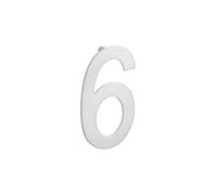 THIRARD - Chiffre "6" Inox H.100mm À Visser - Plaque murale avec signalétique - Accessoires/Equipements - Signaletique - Pour une utilisation intérieure ou extérieure