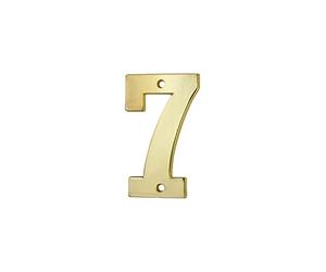 THIRARD - Chiffre 7 - Laiton - À Visser - Doré - Pour Numéro de Maison et Plaque d'Adresse - Résistant Aux Intempéries - H.51 mm - Installation Facile