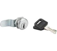THIRARD Cylindre Batteuse avec Came Coudée à 12h Vers la Face, Gris, 2 Clés | Pour Boîte aux Lettres, Épaisseur 0 à 12 mm, Réversible Droite/Gauche, Zinc, Finition Nickelée, Garantie 2 Ans