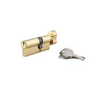 THIRARD - Cylindre de serrure à bouton, 30Bx50mm, anti-arrachement, laiton, 3 clés