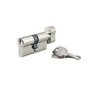 THIRARD - Cylindre de serrure à bouton STD, UNIKEY (achetez-en plusieurs, ouvrez avec la même clé),30Bx30mm, 3 clés, nickelé