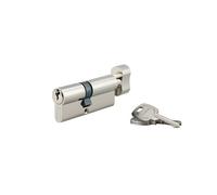 THIRARD - Cylindre de serrure à bouton STD, UNIKEY (achetez-en plusieurs, ouvrez avec la même clé),40Bx30mm, 3 clés, nickelé