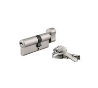 THIRARD Cylindre à bouton Trafic 6, 30Bx40 mm, Anti-perçage, Argent, 5 Clés | Profil européen, 30Bx40 mm, finition argent, 5 clés réversibles, haute sécurité, montage facile, usage porte intérieure