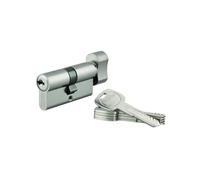 THIRARD Cylindre de Serrure à Bouton Trafic 6 UNIKEY, 30B x 30 mm, Argent