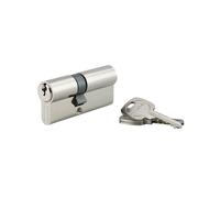 THIRARD - Cylindre de serrure double entrée STD UNIKEY (achetez-en plusieurs, ouvrez avec la même clé), 30x40mm, 3 clés, nickelé