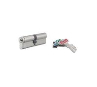 THIRARD Cylindre de serrure double entrée T2, débrayable, 45 x 45 mm | Finition nickel, 5 clés fournies, double entrée, usage résidentiel, haute sécurité, installation facile, standard européen