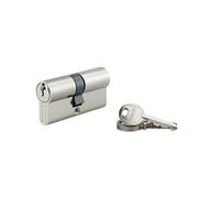 THIRARD Cylindre de serrure double entrée UNIKEY, 30 x 35 mm, 3 clés | Matériau nickelé, système s'entrouvrant, 3 clés fournies, compatible portes intérieures et extérieures, haute précision
