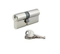 THIRARD Cylindre de serrure double entrée UNIKEY, 30 x 40 mm, 3 clés | Matériau nickelé, système s'entrouvrant, 3 clés fournies, compatible portes intérieures et extérieures, haute précision