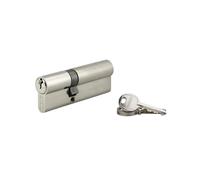 THIRARD Cylindre de serrure double entrée UNIKEY, 35 x 60 mm, 3 clés | Matériau nickelé, système s'entrouvrant, 3 clés fournies, compatible portes intérieures et extérieures, haute précision