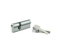 THIRARD Cylindre de Serrure Trafic 6 UNIKEY, 30 x 60 mm, Argent, 5 Clés | Double entrée, système UNIKEY ouverture unique, finition laiton nickelé, 5 clés réversibles incluses, haute précision