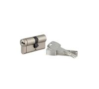 THIRARD, Cylindre de serrure Transit 1, Débrayable, 30 x 35 mm, Nickelé | 5 clés réversibles incluses, haute sécurité, finition nickelée, montage facile, compatible porte d'entrée