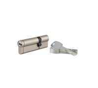 THIRARD Cylindre de serrure Transit 1, Débrayable, 30 x 65 mm, Nickelé | 5 clés réversibles incluses, haute sécurité, finition nickelée, montage facile, compatible porte d'entrée