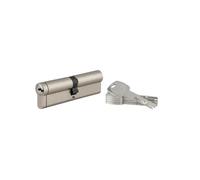 THIRARD Cylindre de serrure Transit 1, Débrayable, 50 x 60 mm, Nickelé | 5 clés réversibles incluses, haute sécurité, finition nickelée, montage facile, compatible porte d'entrée