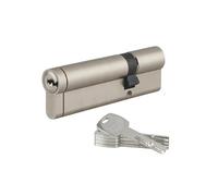 THIRARD Cylindre double Transit 1 UNIKEY, 30 x 70 mm, 5 clés, nickelé | Système s'entrouvrant, double entrée, finition nickelée, haute sécurité, compatible toutes portes