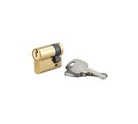 THIRARD Demi-cylindre de serrure STD UNIKEY, Laiton, 30 x 10 mm, 3 clés | S'entrouvrant, montage facile, profil européen, finition laiton, sécurité renforcée, 3 clés incluses, usage intérieur