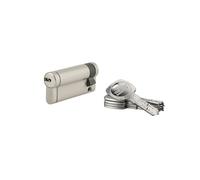 THIRARD Demi-cylindre de Serrure Trafic 12, Anti-Perçage, 60 x 10 mm | Protection anti-arrachement, anti-casse, finition nickelée, 5 clés réversibles incluses, installation simple