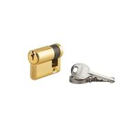 THIRARD Ecopro, Demi-cylindre, Anti-arrachement, Laiton, 30 x 10 mm | Protection anti-arrachement, Finition laiton, Compatible portes standards, Installation facile, Inclus 3 clés crantées