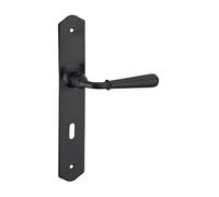 THIRARD - Ensemble de Poignées pour Porte de Chambre Charon - Acier Patiné - Trou de arré 7 mm - Entr'Axes 195 mm - Esthétiques et Pratiques - Gris