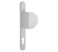 THIRARD - Ensemble de Poignées pour Porte d'Entrée Palière - Finition Argent - Usage Pratique - Entraxes 195 mm - Carré 8 mm - Aileron Réversible - Design Élégant - Gris