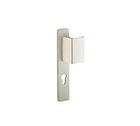 THIRARD - Ensemble de Poignées pour Porte d'Entrée Palière Renforcée - Aluminium Anodisé F2 - Usage Pratique et Esthétique - Aileron Réversible - Carré 7 mm - Entr'Axes 195 mm - Jaune/Doré