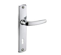 THIRARD - Ensemble de poignées pour porte intérieure Abbeville trou de arré 7mm, entr'axes 165mm, chromé - THIRARD